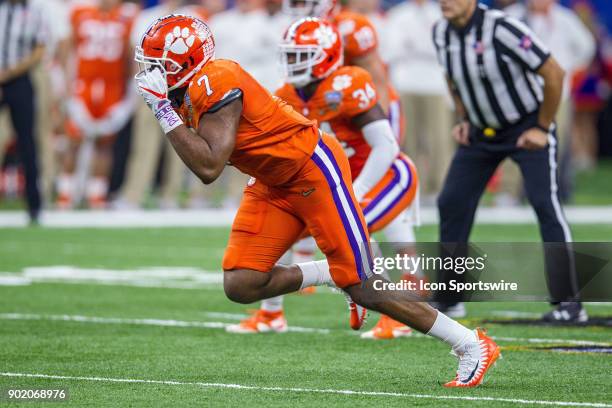 Clemson Tigers defensive lineman Austin Bryant during the Allstate Sugar Bowl between the Alabama Crimson Tide and the Clemson Tigers at the...