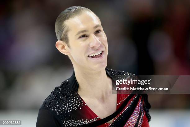 Jason Brown competes in the Men's Free Skate during the 2018 Prudential U.S. Figure Skating Championships at the SAP Center on January 6, 2018 in San...