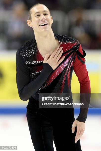 Jason Brown competes in the Men's Free Skate during the 2018 Prudential U.S. Figure Skating Championships at the SAP Center on January 6, 2018 in San...