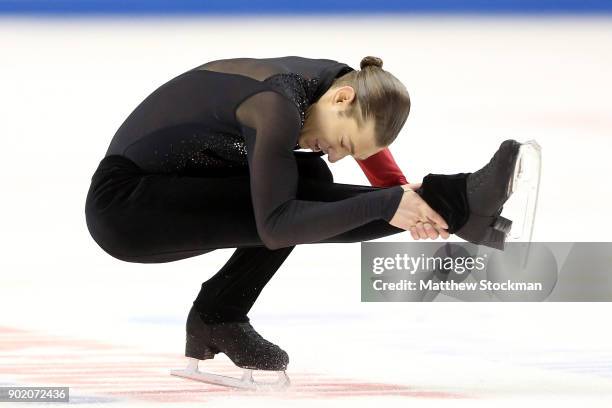 Jason Brown competes in the Men's Free Skate during the 2018 Prudential U.S. Figure Skating Championships at the SAP Center on January 6, 2018 in San...