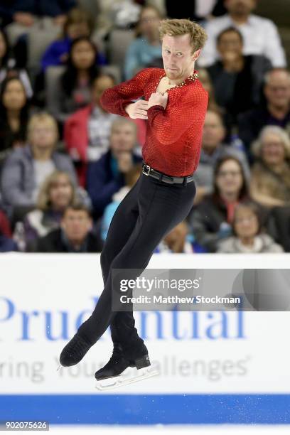 Ross Miner competes in the Men's Free Skate during the 2018 Prudential U.S. Figure Skating Championships at the SAP Center on January 6, 2018 in San...