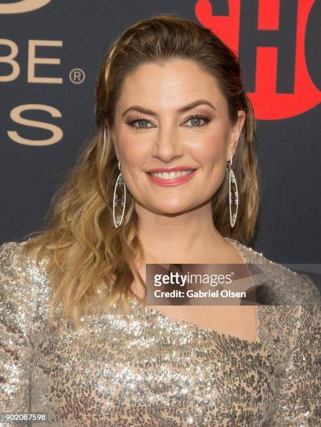 Actress Madchen Amick arrives for the Showtime Golden Globe Nominees Celebration at Sunset Tower on January 6, 2018 in Los Angeles, California.