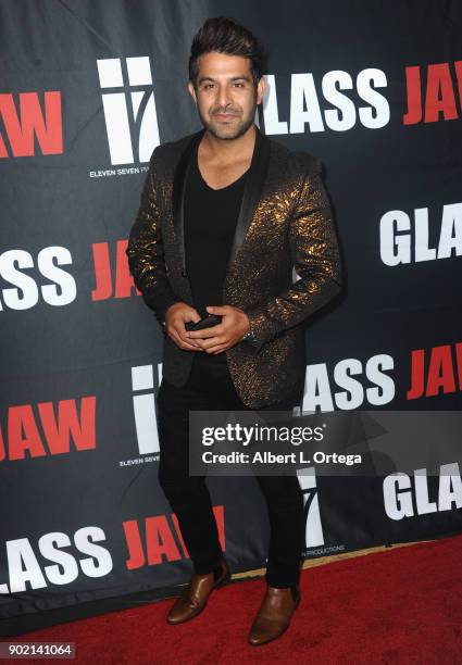 Producer Johnny Beig arrives for the premiere of "Glass Jaw" held at Universal Studios Hollywood on November 9, 2017 in Universal City, California.