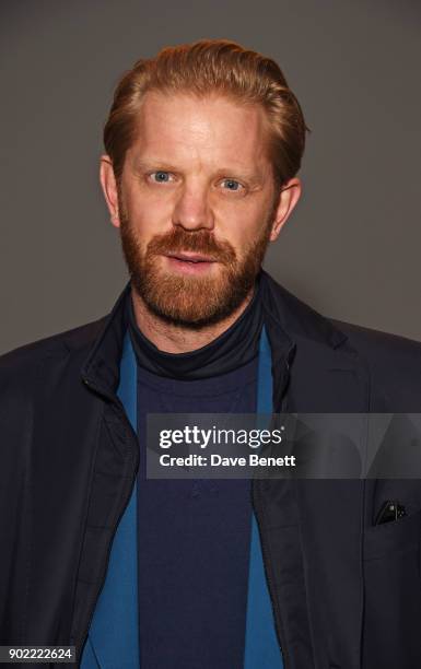 Alistair Guy attends the Christopher Raeburn show during London Fashion Week Men's January 2018 at BFC Show Space on January 7, 2018 in London,...