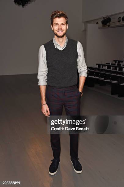 Jim Chapman attends the Christopher Raeburn show during London Fashion Week Men's January 2018 at BFC Show Space on January 7, 2018 in London,...