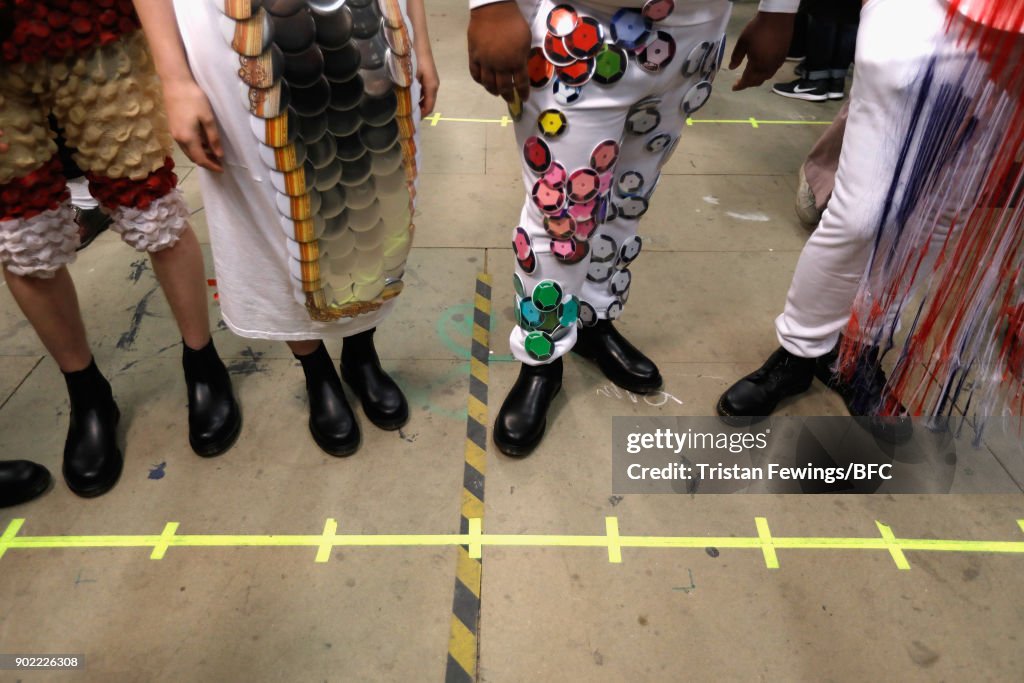 MAN - Backstage - LFWM January 2018