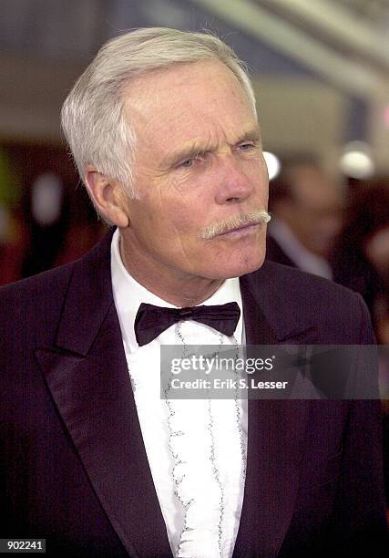 Media mogul Ted Turner arrives to attend the 10th Annual Trumpet Awards sponsored by Turner Broadcasting January 7 in Atlanta, GA. The Trumpet Awards...