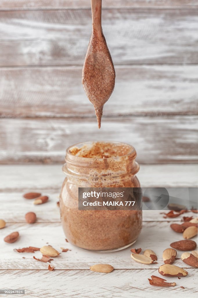 Homemade almond butter
