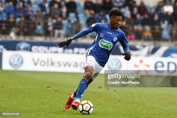 Da Costa Joia Nuno; Racing Strasbourg during the French Cup football match between Strasbourg and Dijon on January 7, 2018 at the Meinau stadium in...