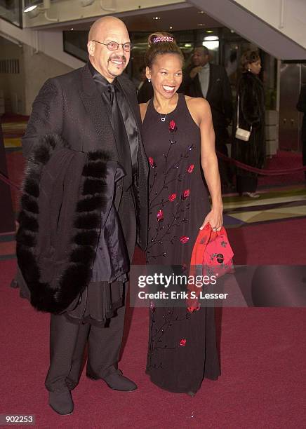 Honoree and radio personality Tom Joyner and his wife Donna Richardson arrive to attend the 10th Annual Trumpet Awards sponsored by Turner...