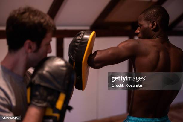 Practicing Elbow Kick High-Res Stock Photo