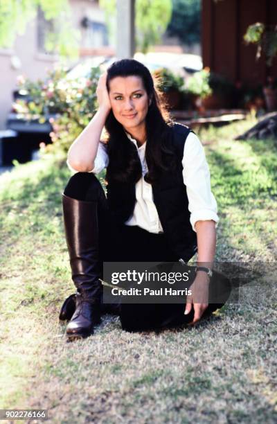 Veronica Hamel, famous her role in Hill Street Blues, is an American actress and model. Photographed September 14, 1984 in Beverly Hills, California