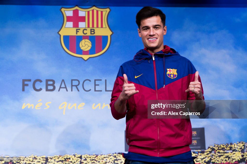 New Barcelona Signing Philippe Coutinho Unveiled