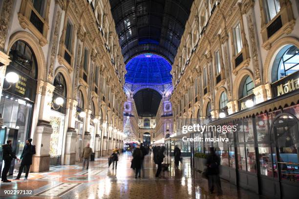 galleria vittorio emanuele ii, milan - majaiva stock pictures, royalty-free photos & images