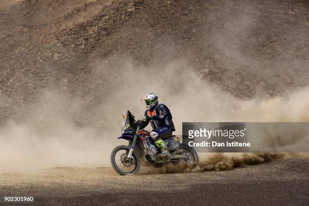 Alessandro Botturi of Italy and Botturi Alessandro rides a WR 450 F Yamaha bike in the Elite ASO during stage two of the 2018 Dakar Rally, a loop...