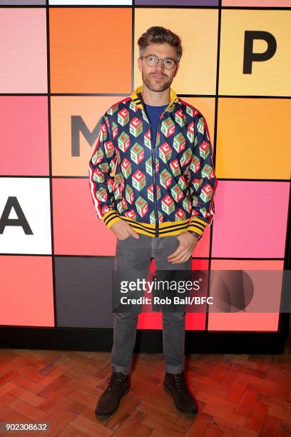 Darren Kennedy attends the TOPMAN LFWM Party during London Fashion Week Men's January 2018 at Mortimer House on January 7, 2018 in London, England.