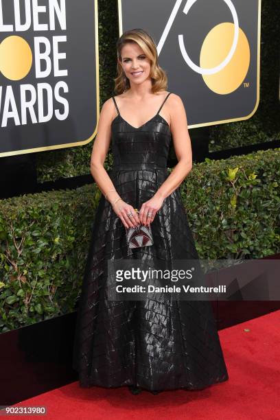 Today" show anchor Natalie Morales attends The 75th Annual Golden Globe Awards at The Beverly Hilton Hotel on January 7, 2018 in Beverly Hills,...