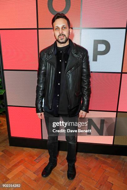 Dynamo attends the Topman LFWM party at Mortimer House on January 7, 2018 in London, England.