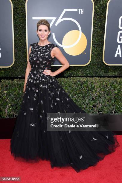 Personality Carly Steel attends The 75th Annual Golden Globe Awards at The Beverly Hilton Hotel on January 7, 2018 in Beverly Hills, California.