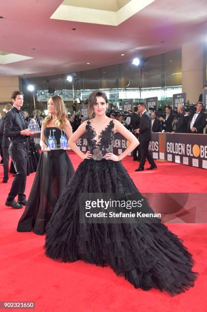 Personality Laura Marano attends The 75th Annual Golden Globe Awards at The Beverly Hilton Hotel on January 7, 2018 in Beverly Hills, California.