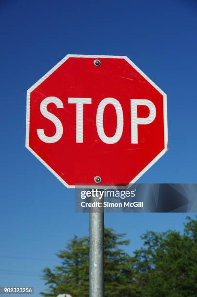stop sign - signalisation-routière photos et images de collection