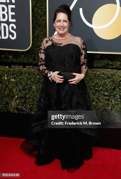 Ann Dowd attends The 75th Annual Golden Globe Awards at The Beverly Hilton Hotel on January 7, 2018 in Beverly Hills, California.