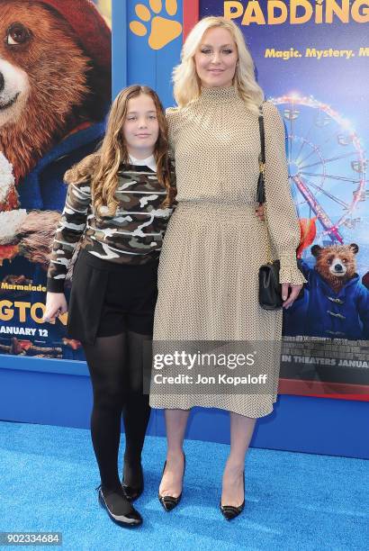 Actress Elisabeth Rohm and daughter attend the Los Angeles Premiere "Paddington 2" at Regency Village Theatre on January 6, 2018 in Westwood,...