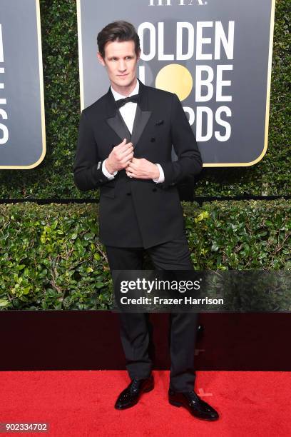 Actor Matt Smith attends The 75th Annual Golden Globe Awards at The Beverly Hilton Hotel on January 7, 2018 in Beverly Hills, California.