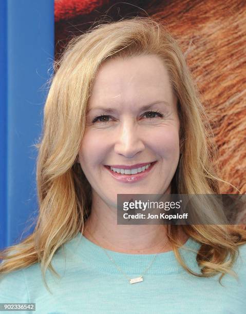 Actress Angela Kinsey attends the Los Angeles Premiere "Paddington 2" at Regency Village Theatre on January 6, 2018 in Westwood, California.