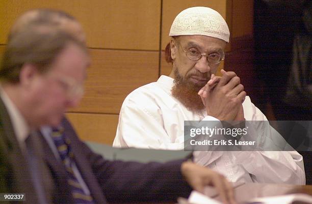 Former Black Panther Jamil Abdullah Al-Amin listens to the proceedings in Fulton County Superior Court at the start of jury selection for his First...