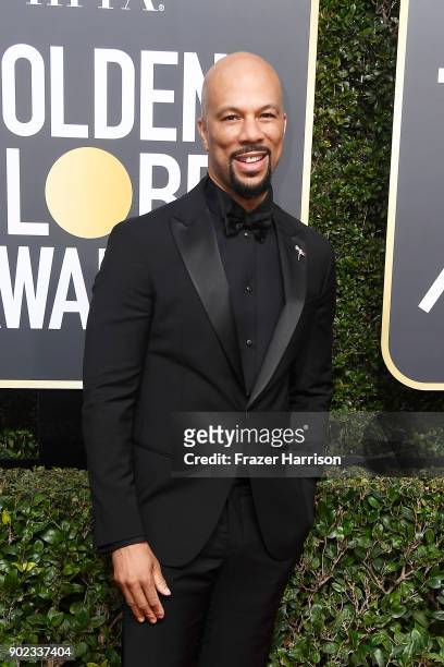 Actor/rapper Common attends The 75th Annual Golden Globe Awards at The Beverly Hilton Hotel on January 7, 2018 in Beverly Hills, California.