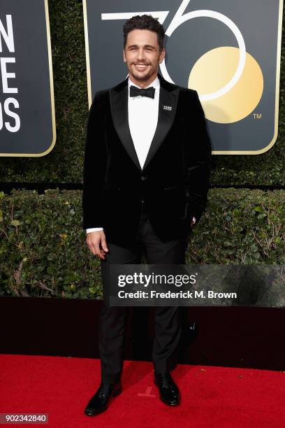 James Franco attends The 75th Annual Golden Globe Awards at The Beverly Hilton Hotel on January 7, 2018 in Beverly Hills, California.