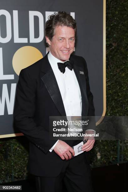 75th ANNUAL GOLDEN GLOBE AWARDS -- Pictured: Actor Hugh Grant arrives to the 75th Annual Golden Globe Awards held at the Beverly Hilton Hotel on...