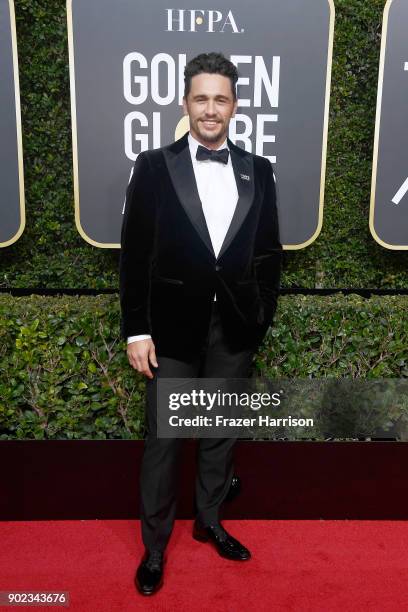 Actor/director James Franco attends The 75th Annual Golden Globe Awards at The Beverly Hilton Hotel on January 7, 2018 in Beverly Hills, California.