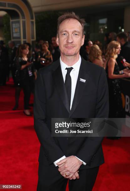 David Thewlis celebrates The 75th Annual Golden Globe Awards with Moet & Chandon at The Beverly Hilton Hotel on January 7, 2018 in Beverly Hills,...