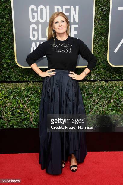 Actor Connie Britton attends The 75th Annual Golden Globe Awards at The Beverly Hilton Hotel on January 7, 2018 in Beverly Hills, California.