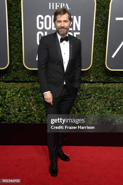 Actor Nikolaj Coster-Waldau attends The 75th Annual Golden Globe Awards at The Beverly Hilton Hotel on January 7, 2018 in Beverly Hills, California.