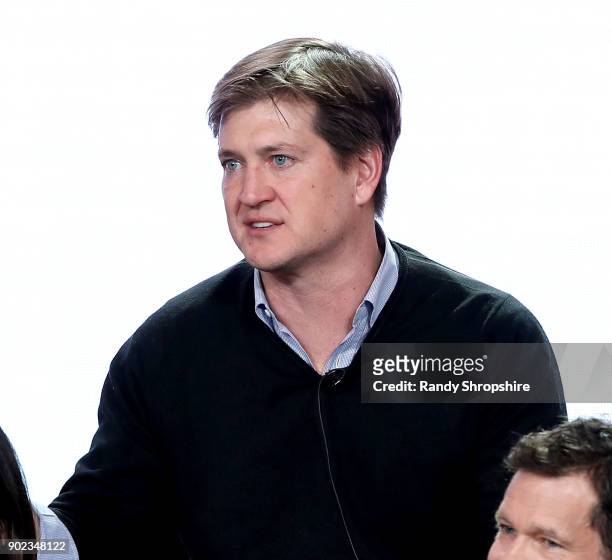 Executive producer Bill Lawrence of the television show "Life Sentence" speaks on stage during the CW portion of the 2018 Winter Television Critics...