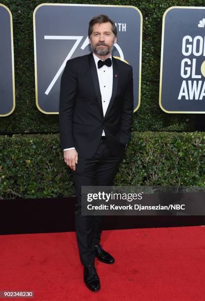 75th ANNUAL GOLDEN GLOBE AWARDS -- Pictured: Actor Nikolaj Coster-Waldau arrives to the 75th Annual Golden Globe Awards held at the Beverly Hilton...