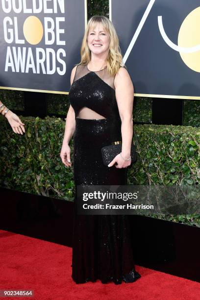 Former figure skater Tonya Harding attends The 75th Annual Golden Globe Awards at The Beverly Hilton Hotel on January 7, 2018 in Beverly Hills,...