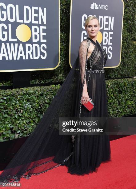 Actor Diane Kruger attends The 75th Annual Golden Globe Awards at The Beverly Hilton Hotel on January 7, 2018 in Beverly Hills, California.