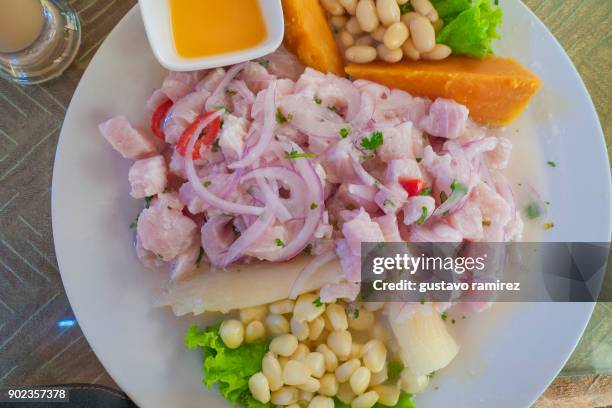 cebiche seafood - ceviche stock pictures, royalty-free photos & images