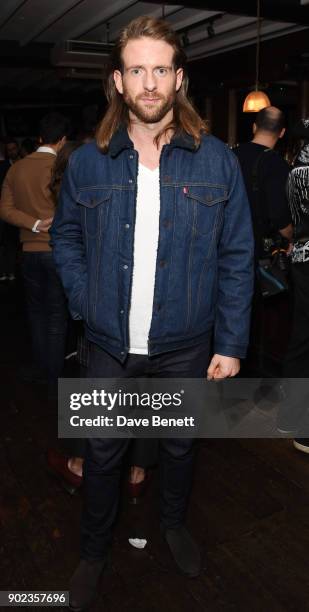 Craig McGinlay attends the LFWM Official Party & Pub Lock-In during London Fashion Week Men's January 2018 at The George on January 7, 2018 in...