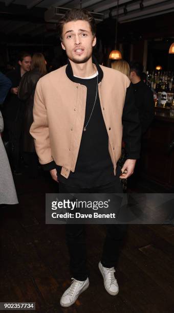 Harvey Newton Haydon attends the LFWM Official Party & Pub Lock-In during London Fashion Week Men's January 2018 at The George on January 7, 2018 in...