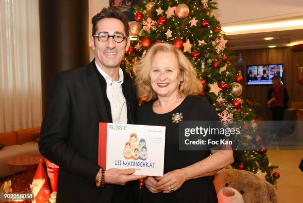 Frederic Julien Design and Katia Tchenko attend 'Heros en Mer' ÊPatrick and Olivier Poivre d'Arvor Book Signing at Hotel Courtyard Mariott Boulogne...