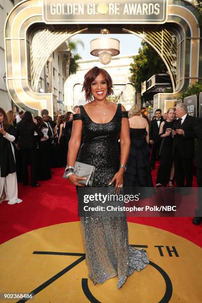 75th ANNUAL GOLDEN GLOBE AWARDS -- Pictured: Gayle King arrives to the 75th Annual Golden Globe Awards held at the Beverly Hilton Hotel on January 7,...