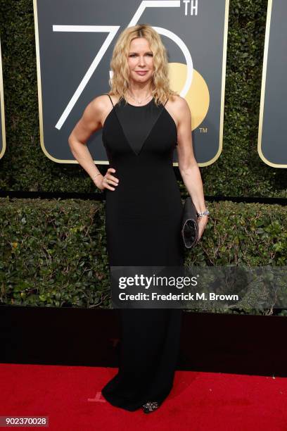 Veronica Ferres attends The 75th Annual Golden Globe Awards at The Beverly Hilton Hotel on January 7, 2018 in Beverly Hills, California.