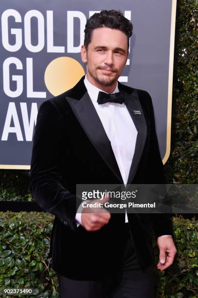 Actor James Franco attends The 75th Annual Golden Globe Awards at The Beverly Hilton Hotel on January 7, 2018 in Beverly Hills, California.