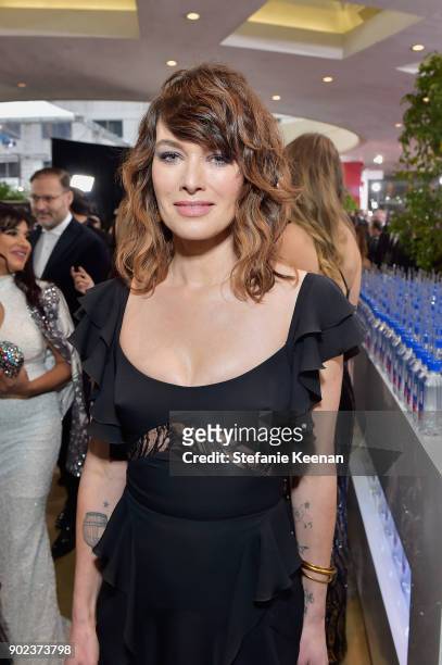 Actor Lena Headey attends The 75th Annual Golden Globe Awards at The Beverly Hilton Hotel on January 7, 2018 in Beverly Hills, California.