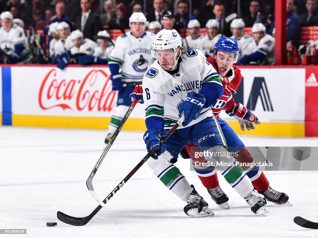 Vancouver Canucks v Montreal Canadiens